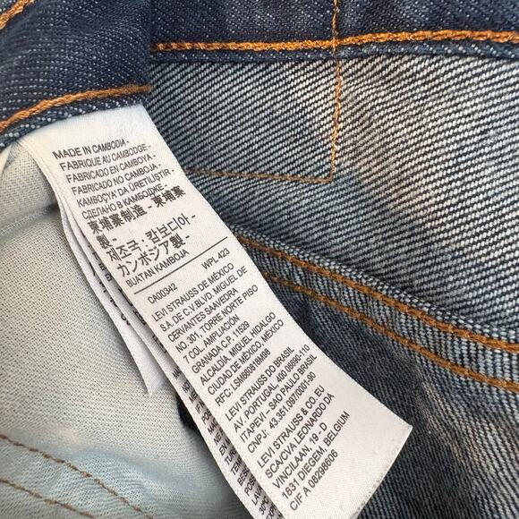 Levi's Western Fit Dark Blue Denim 5 Pocket Jeans - Picture 4 of 9